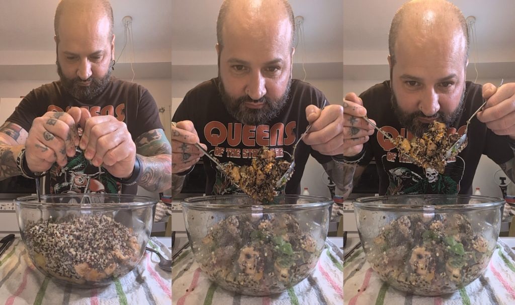 Quinoasalade met Gegrilde Groenten en Gemarineerde Tofu