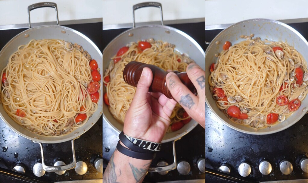 Spaghetti met Lupini en Cherrytomaatjes