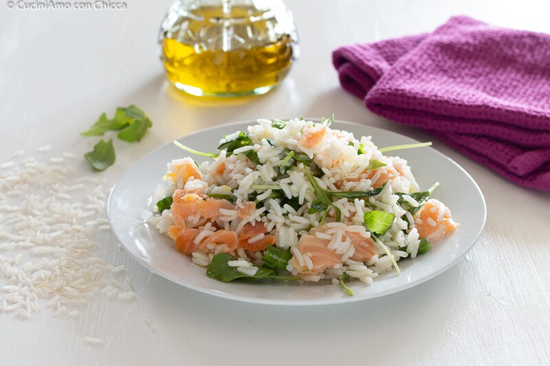 KOUDE RIJST MET ZALM EN CITROEN