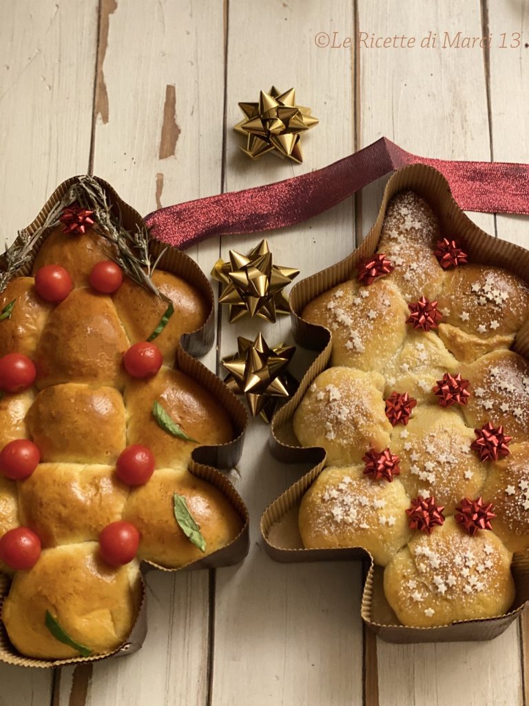 Kerstboom Danubio zoet en hartig met een enkel deeg