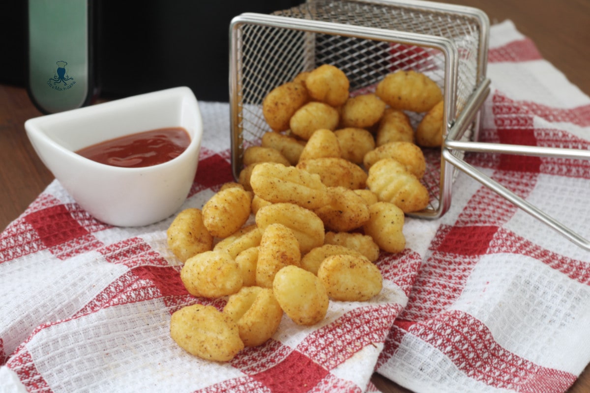 Krokante gekruide gnocchi in de airfryer