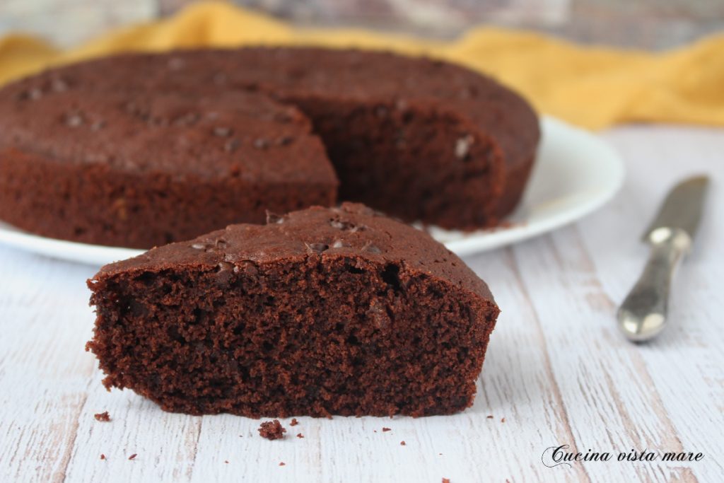 Lactosevrije drievoudige chocoladetaart Cucina vista mare