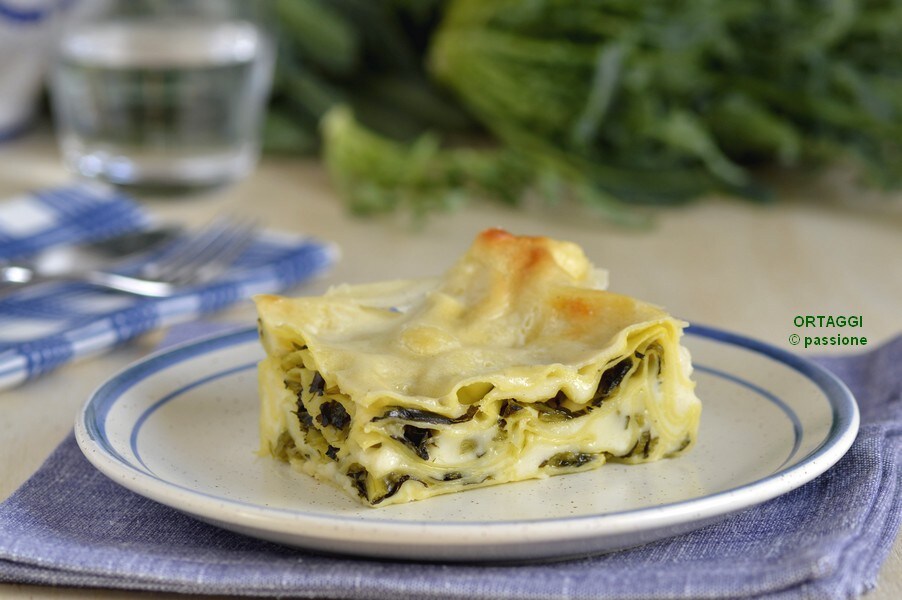 Lasagne met broccolo fiolaro