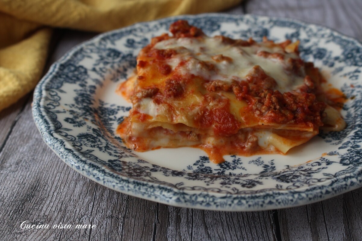 Lasagne met varkensragù