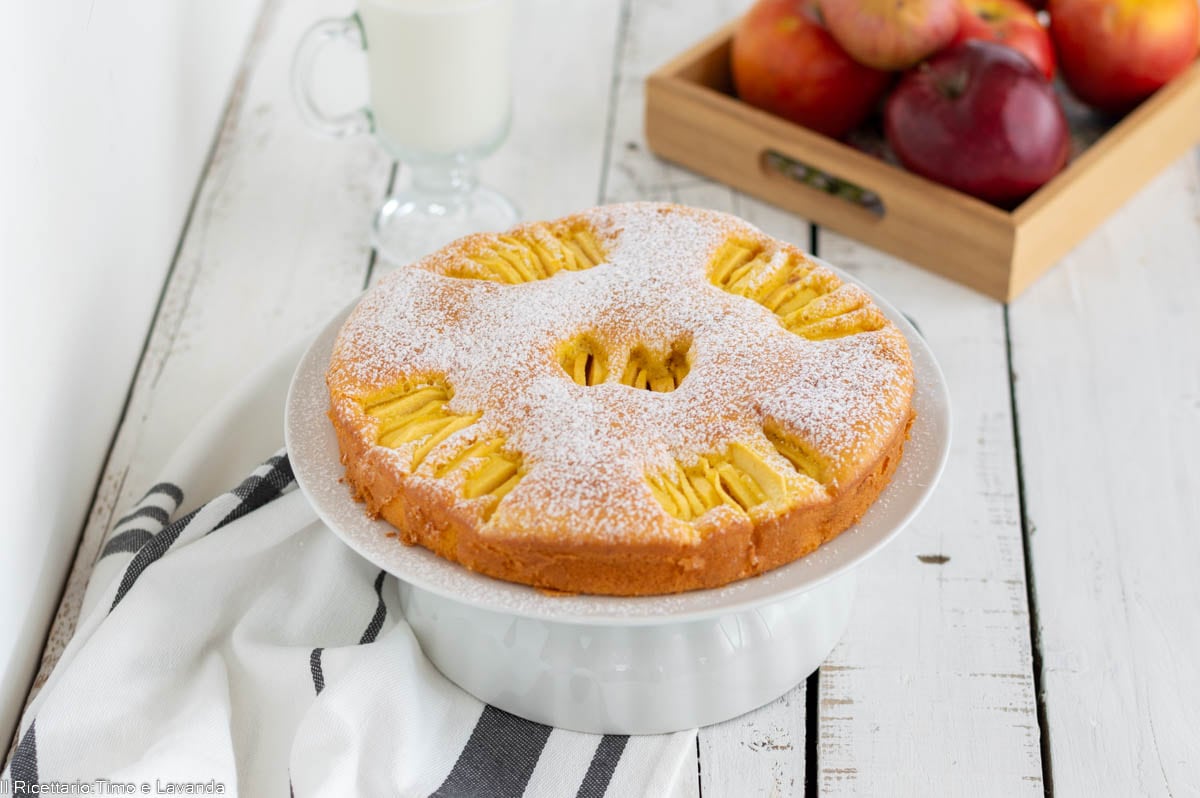 Melktaart met appels