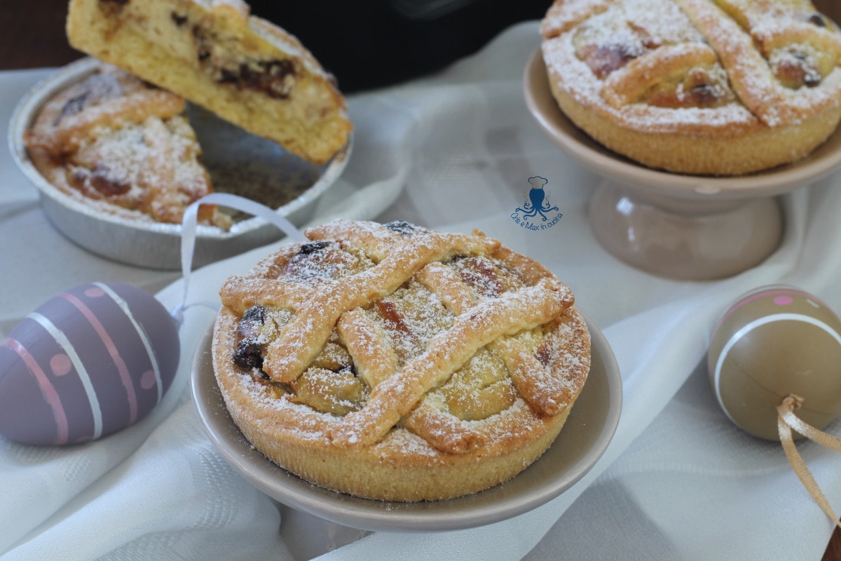 Mini pastiere in heteluchtfriteuse met oliekoekdeeg en chocolade