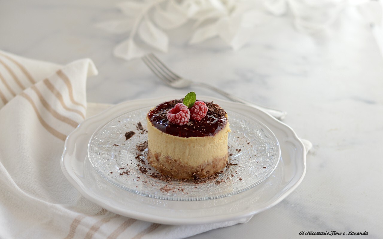 Mini vegan cheesecake