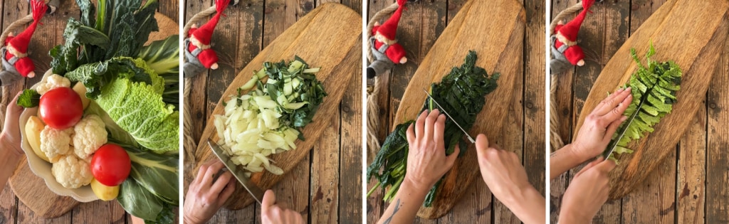 Minestra maritata in potkoken