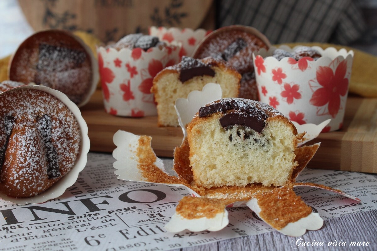 Muffins met chocolade in een heteluchtfriteuse