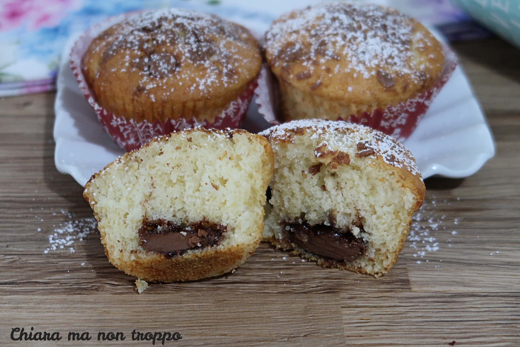 Muffins met een heerlijke Nutella vulling