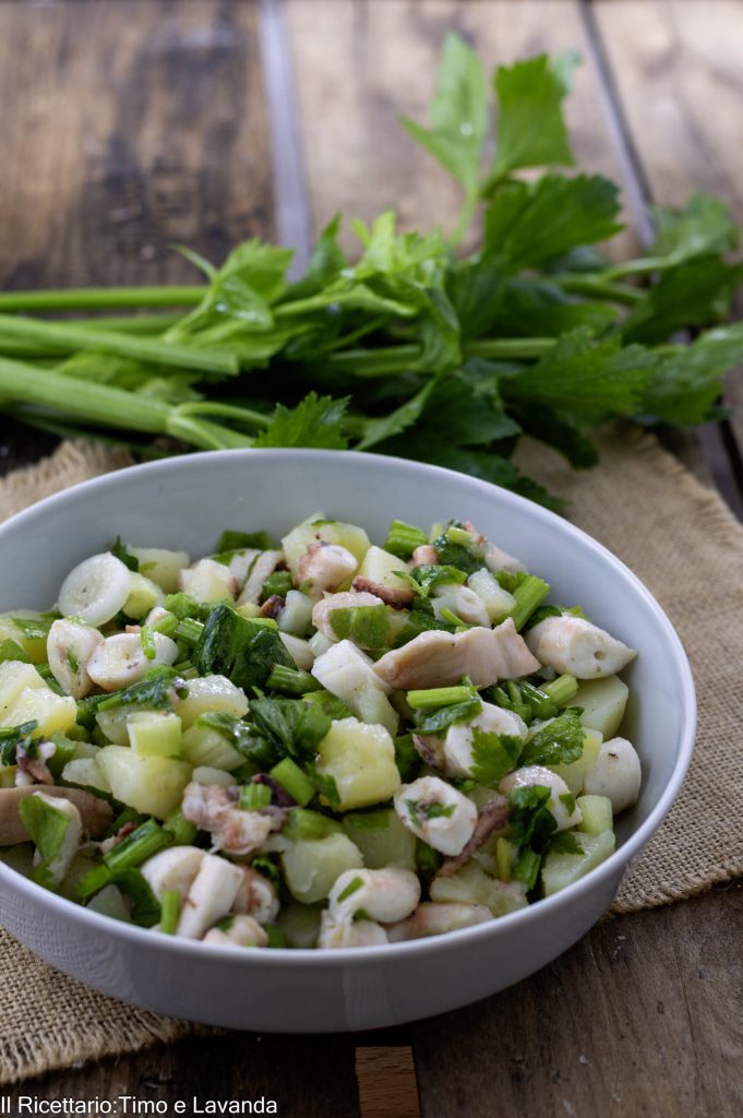 OCTOPUS- EN AARDAPPELSALADE