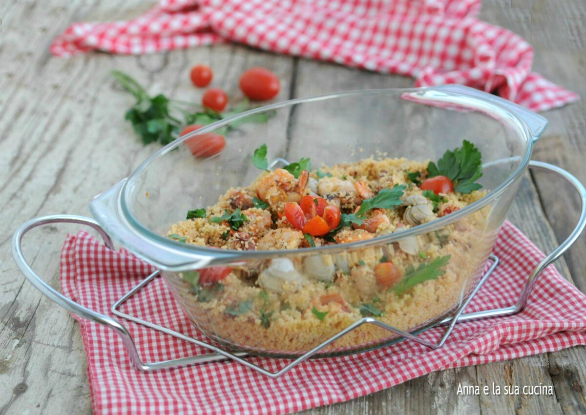 Couscous met vis en zeevruchten