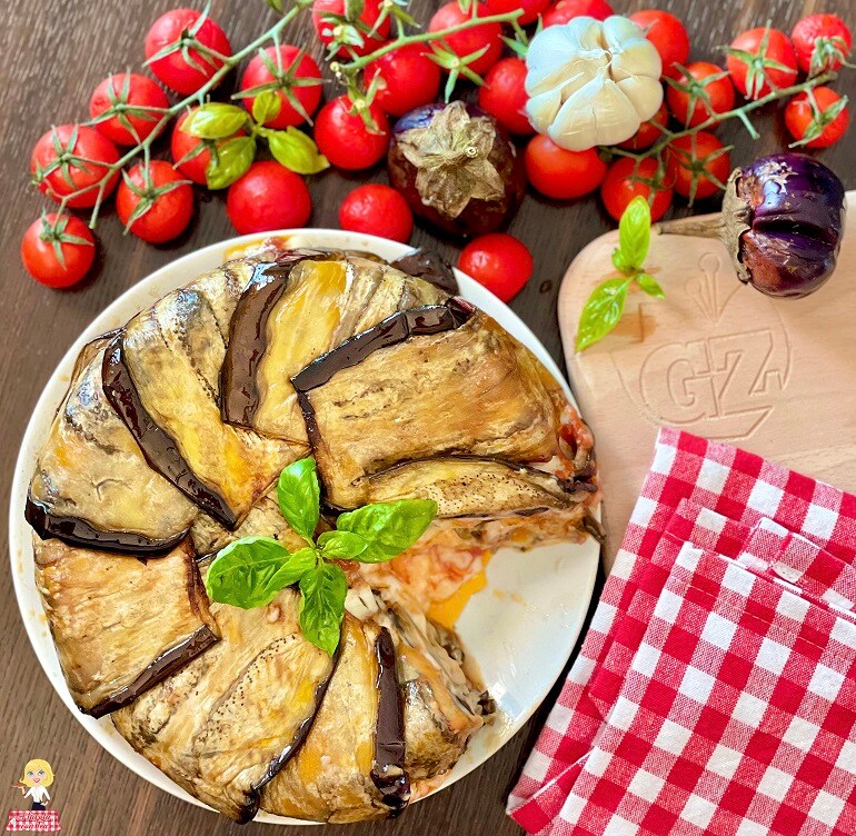 OVENGEROOSTERDE AUBERGINES met ragù
