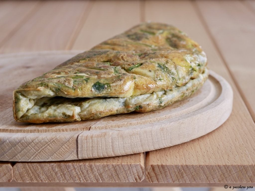Omelet met wilde venkel zonder olie zonder kaas