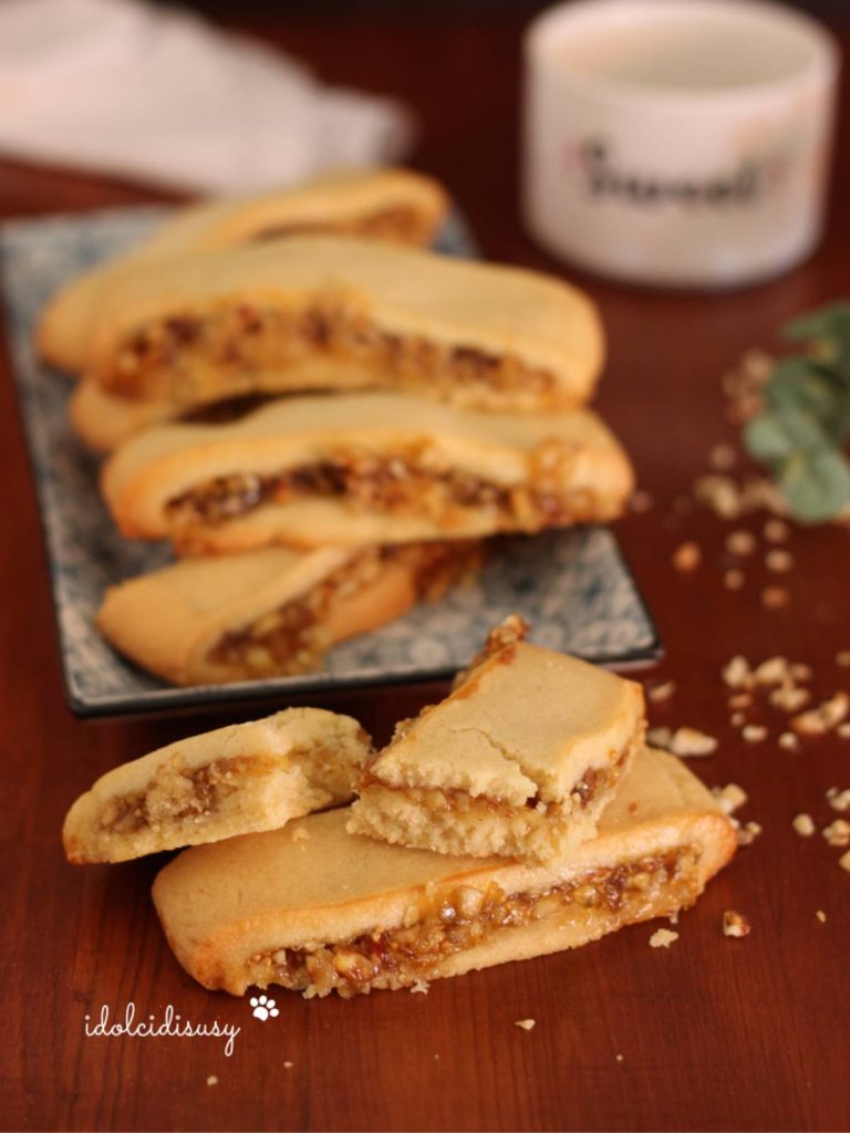 zelfgemaakte vijgen en hazelnoot koekjes