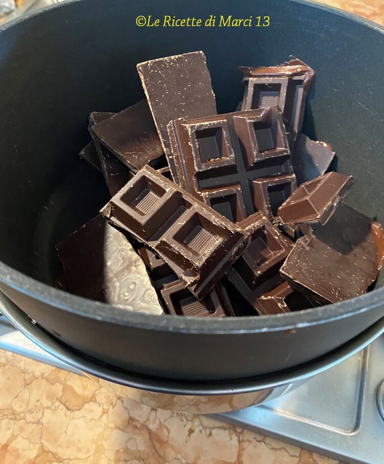 Originele Caprese taart chocolade