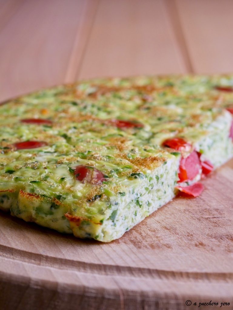 Ovenomelet met courgette en cherrytomaatjes