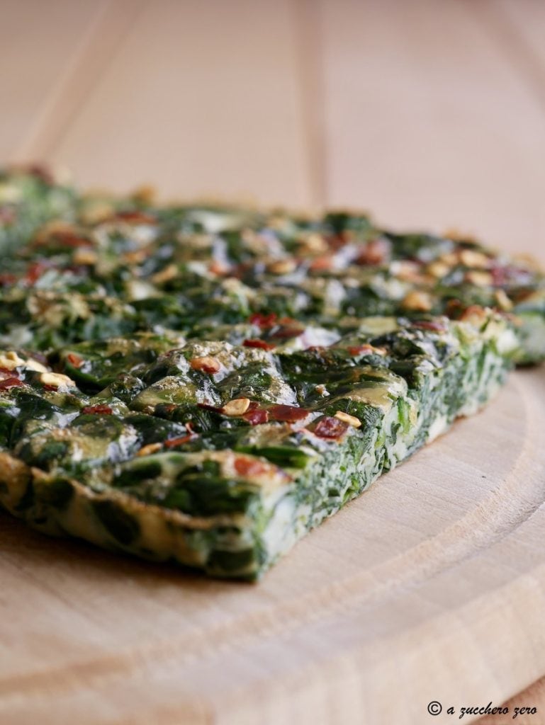 Ovenomelet met spinazie zonder kaas