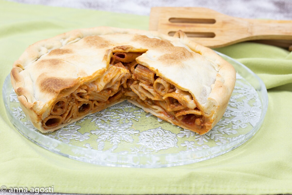 Ovenschotel van Pasta in Korst