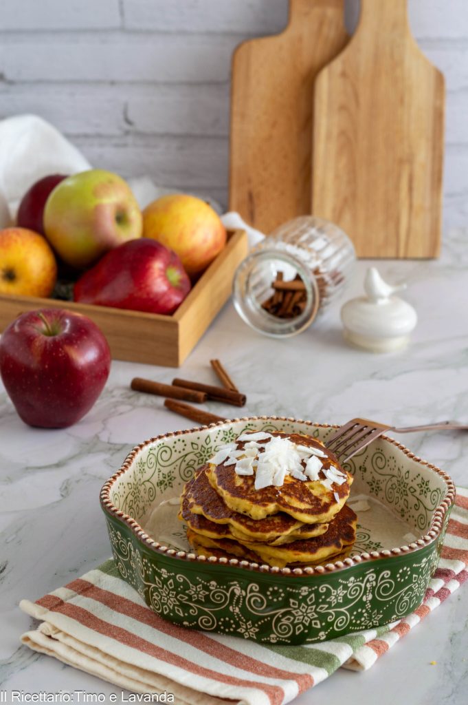 pannenkoeken met gekookte appels