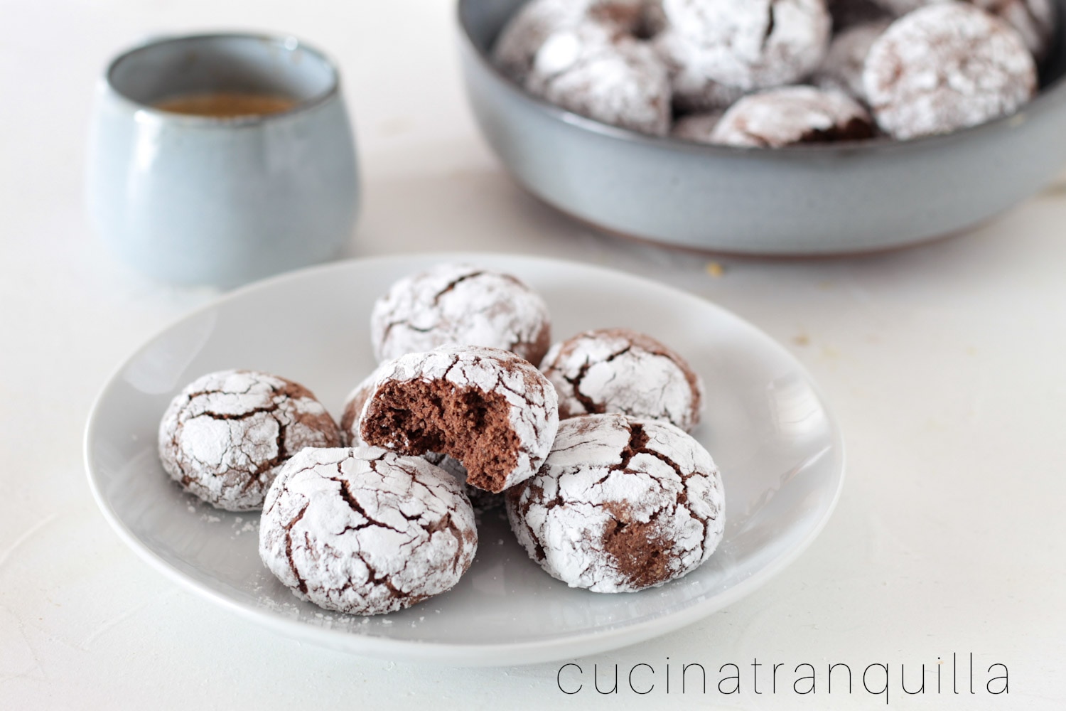 Zachte koekjes met havermeel en cacao