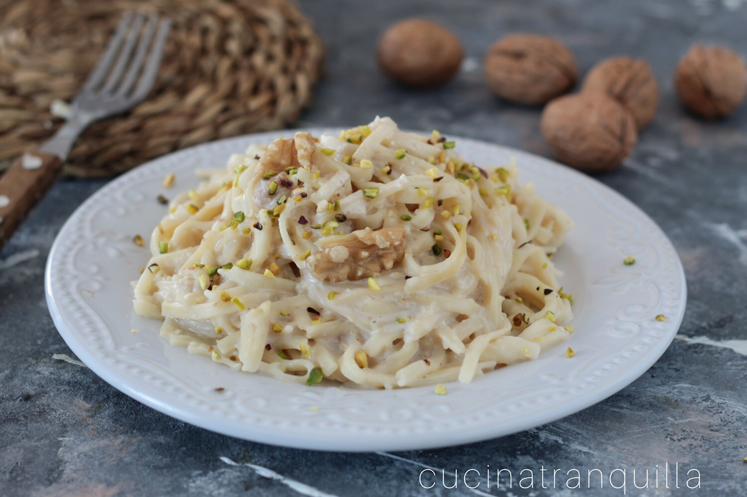 Tagliolini met walnotensaus