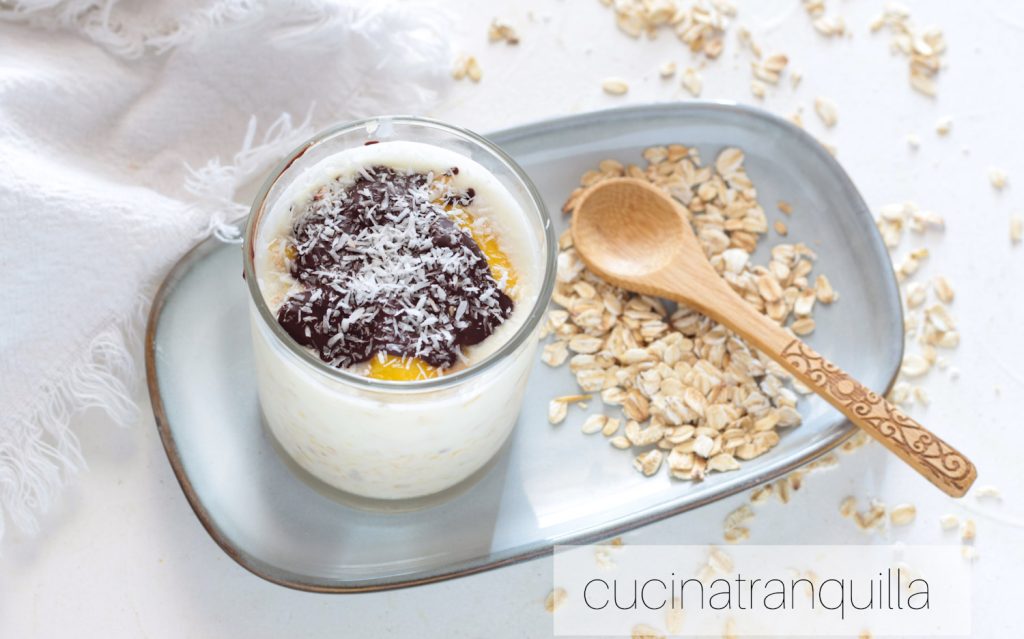 Overnight mango pap gemaakt zonder koken