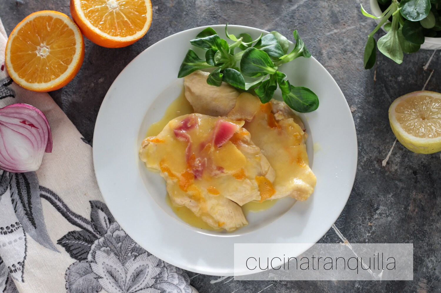 Kipfilet met citrusvruchten