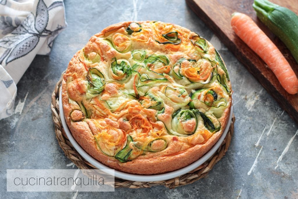 Voorjaarstaart met mascarpone en courgettes