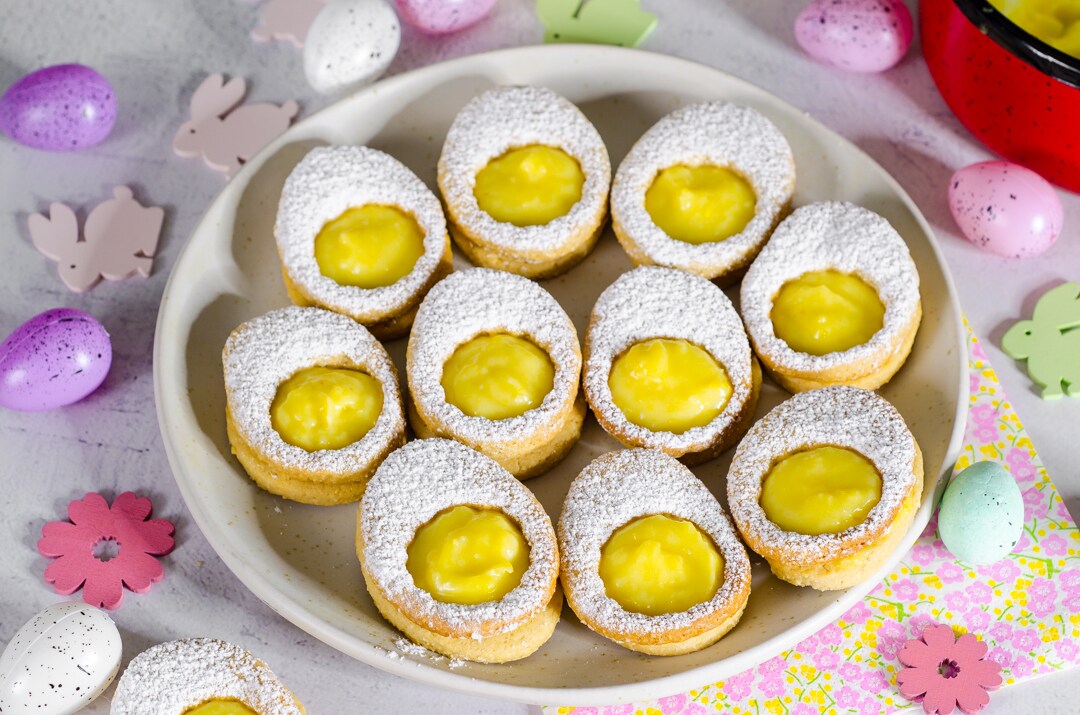 Paaseierkoekjes met citroencrème