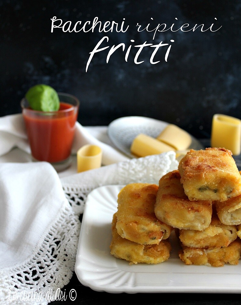 Paccheri ripieni fritti