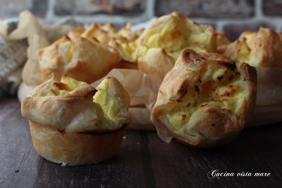 Pakketjes met ricotta en salami