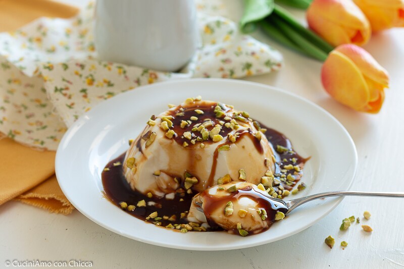 Panna cotta met karamel