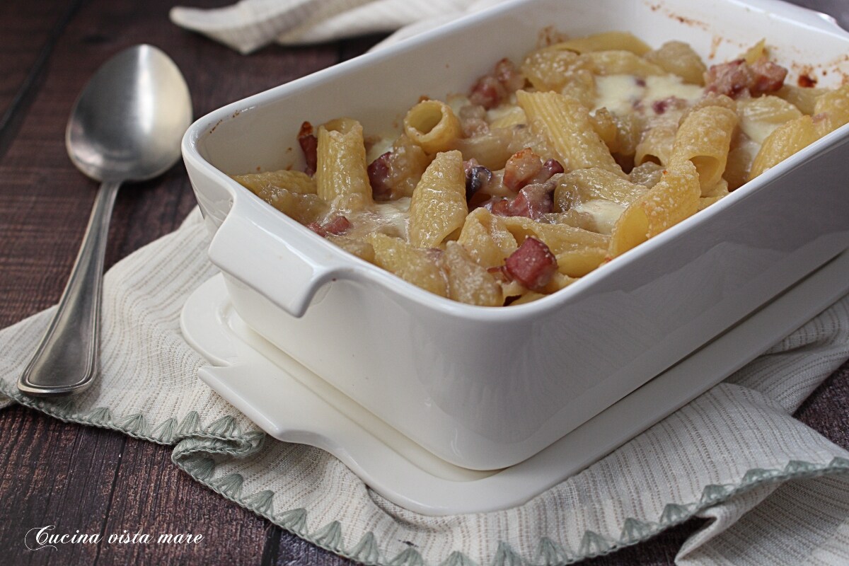 Pasta en aardappelen uit de oven