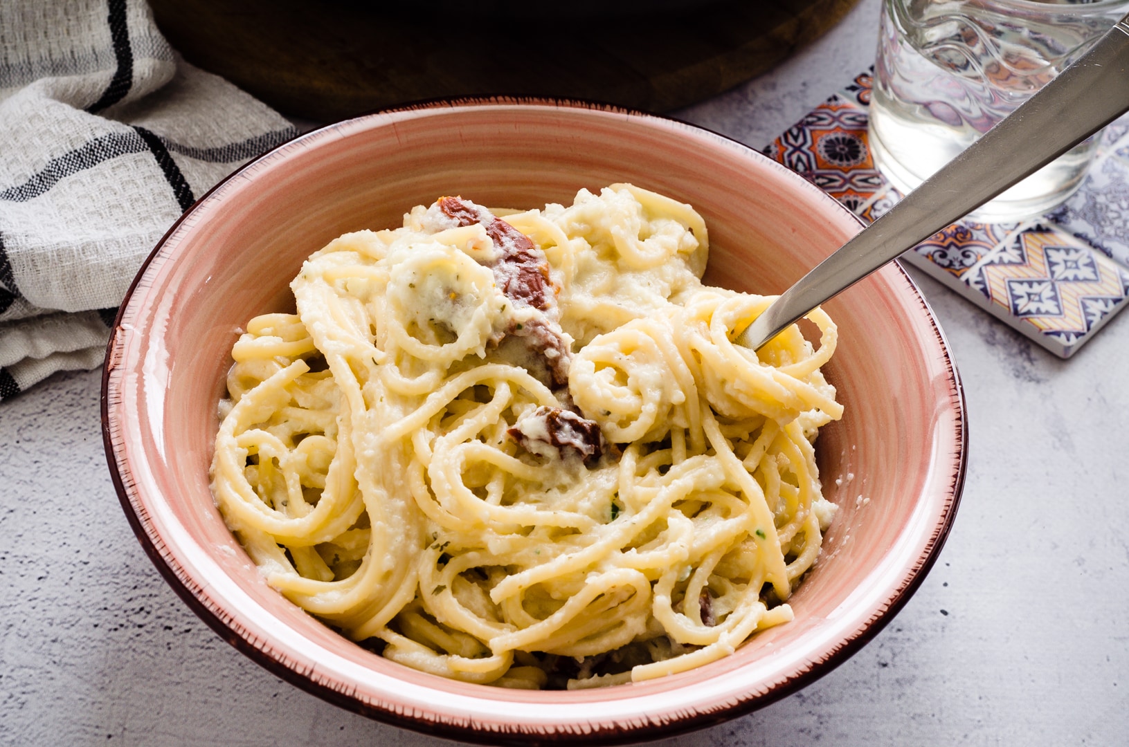 Pasta met bloemkoolcrème eenvoudig, snel en heerlijk recept!