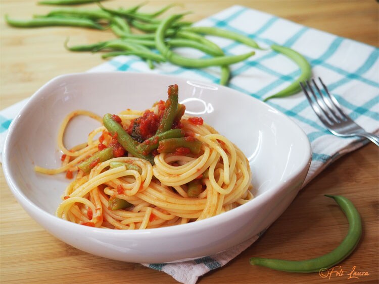 Pasta met sperziebonen