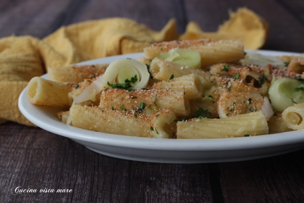 Pasta met preiroom Keuken met zeezicht