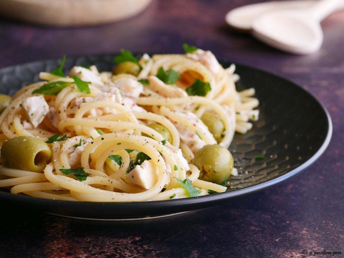 Pasta met zwaardvis en citroen