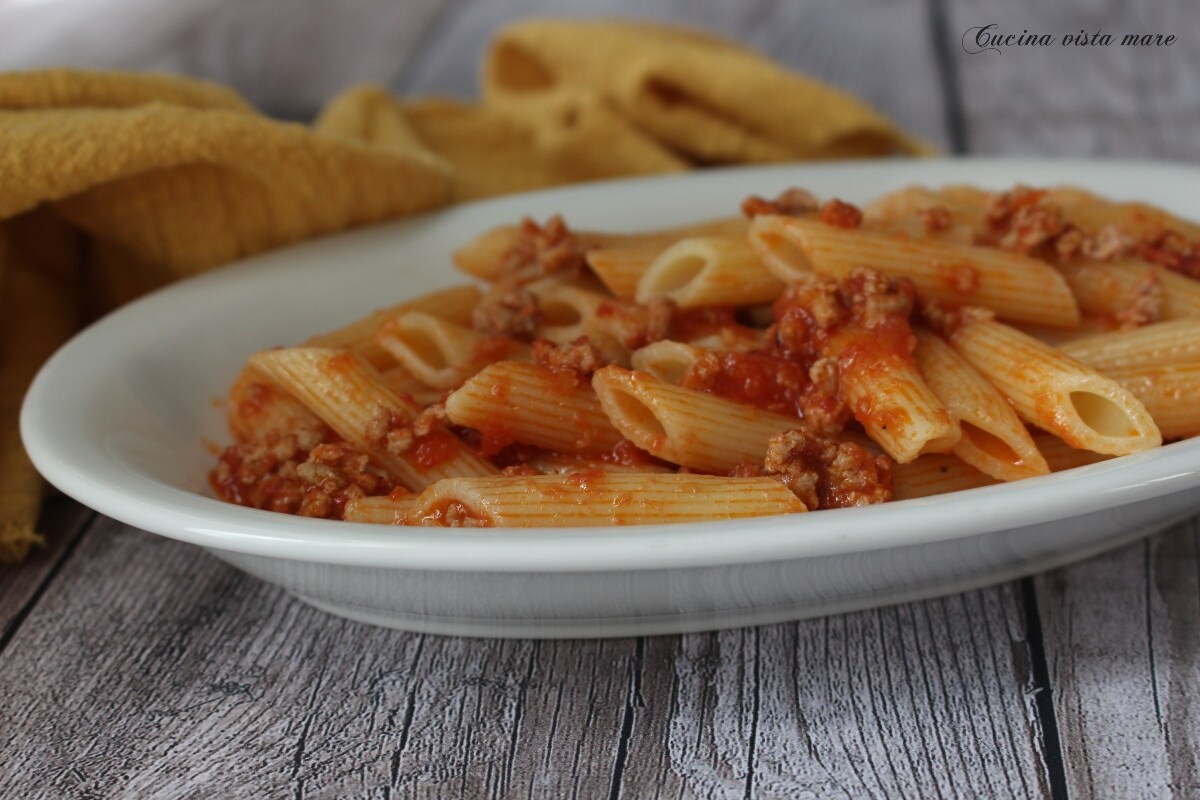 Penne met varkensragu