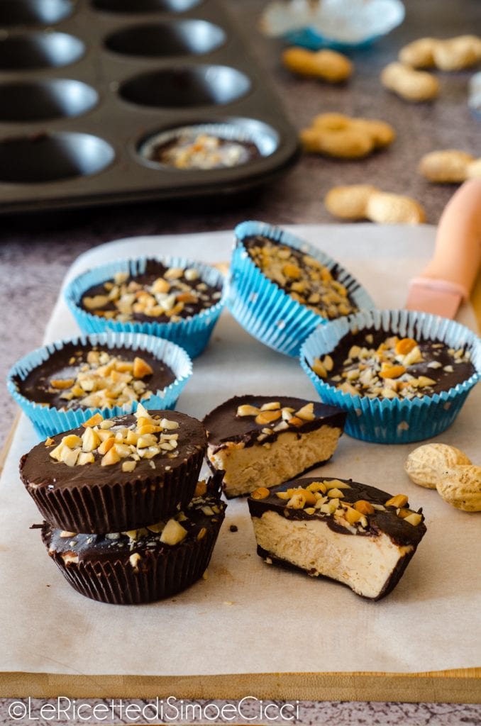 Vegan en lactosevrije pindakaas ijs cupcakes