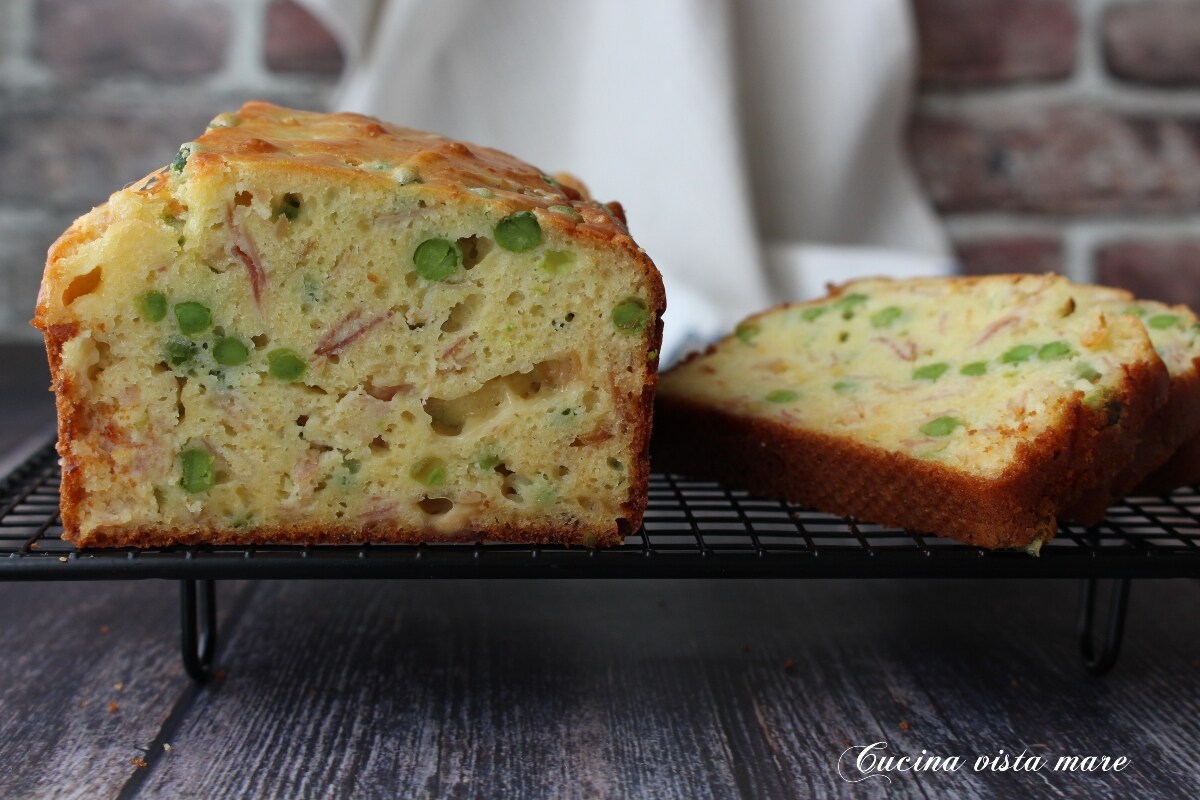 Plumcake kaas ham en erwten