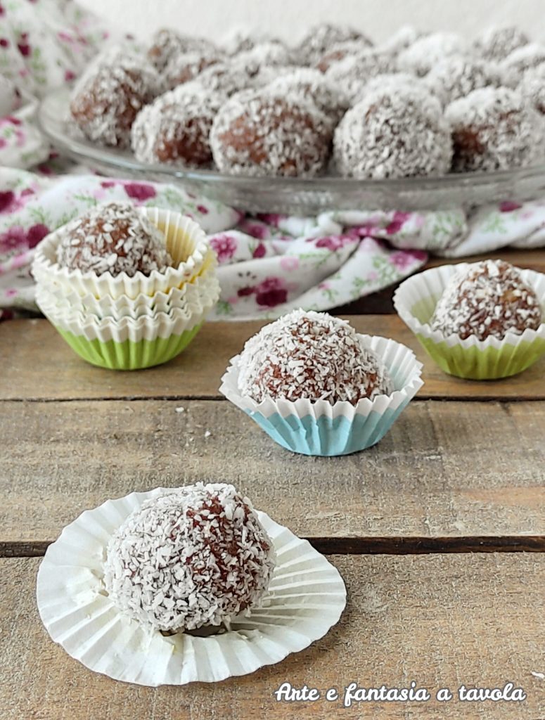 Pralines pavesini nutella en kokos