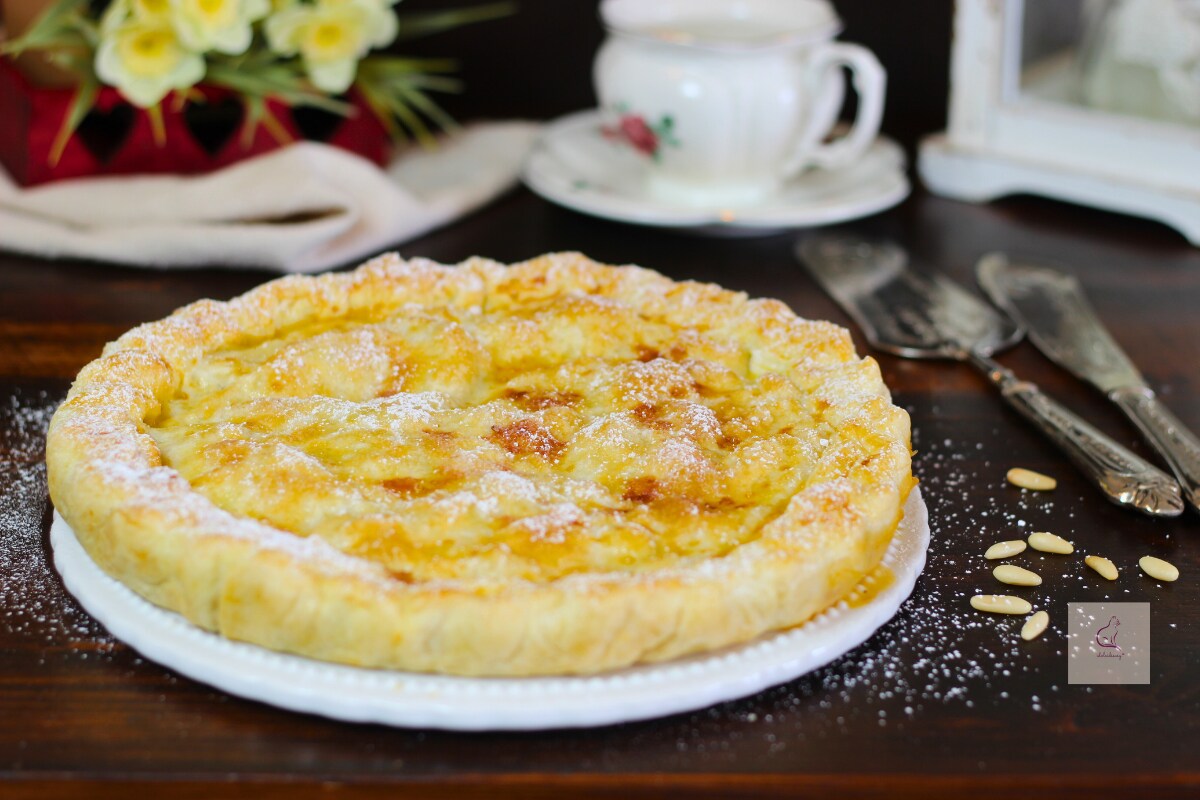Appeltaart met bladerdeeg en jam