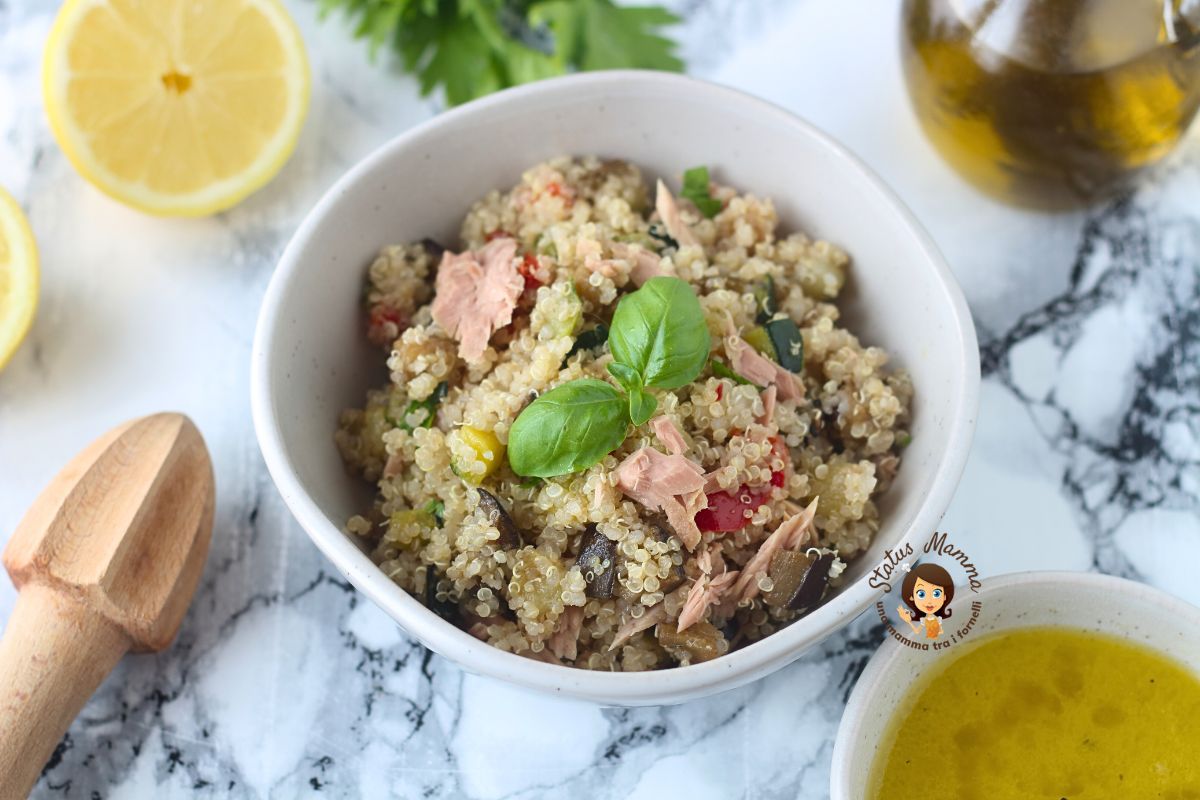 QUINOA MET GROENTEN EN TONIJN een gezond en voedzaam maar smakelijk recept, perfect voor de zomer!