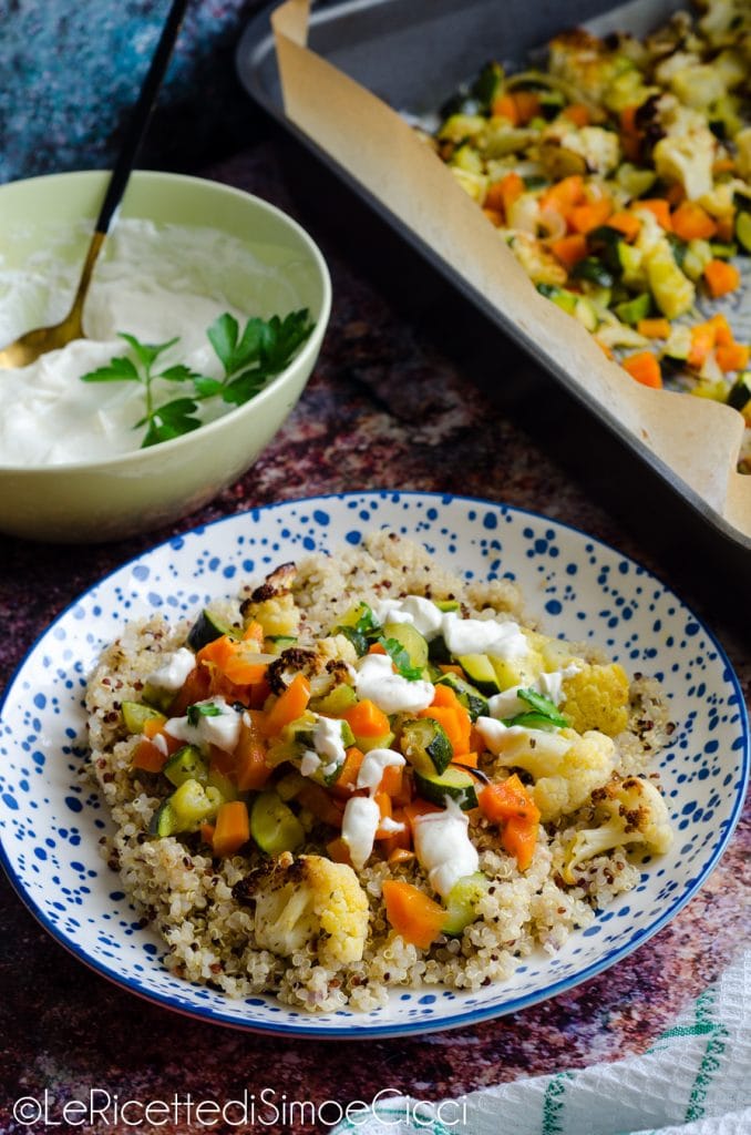 Quinoa met geroosterde groenten