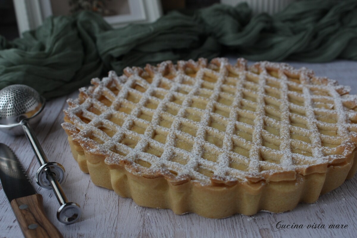 Ricotta en perzikentaart