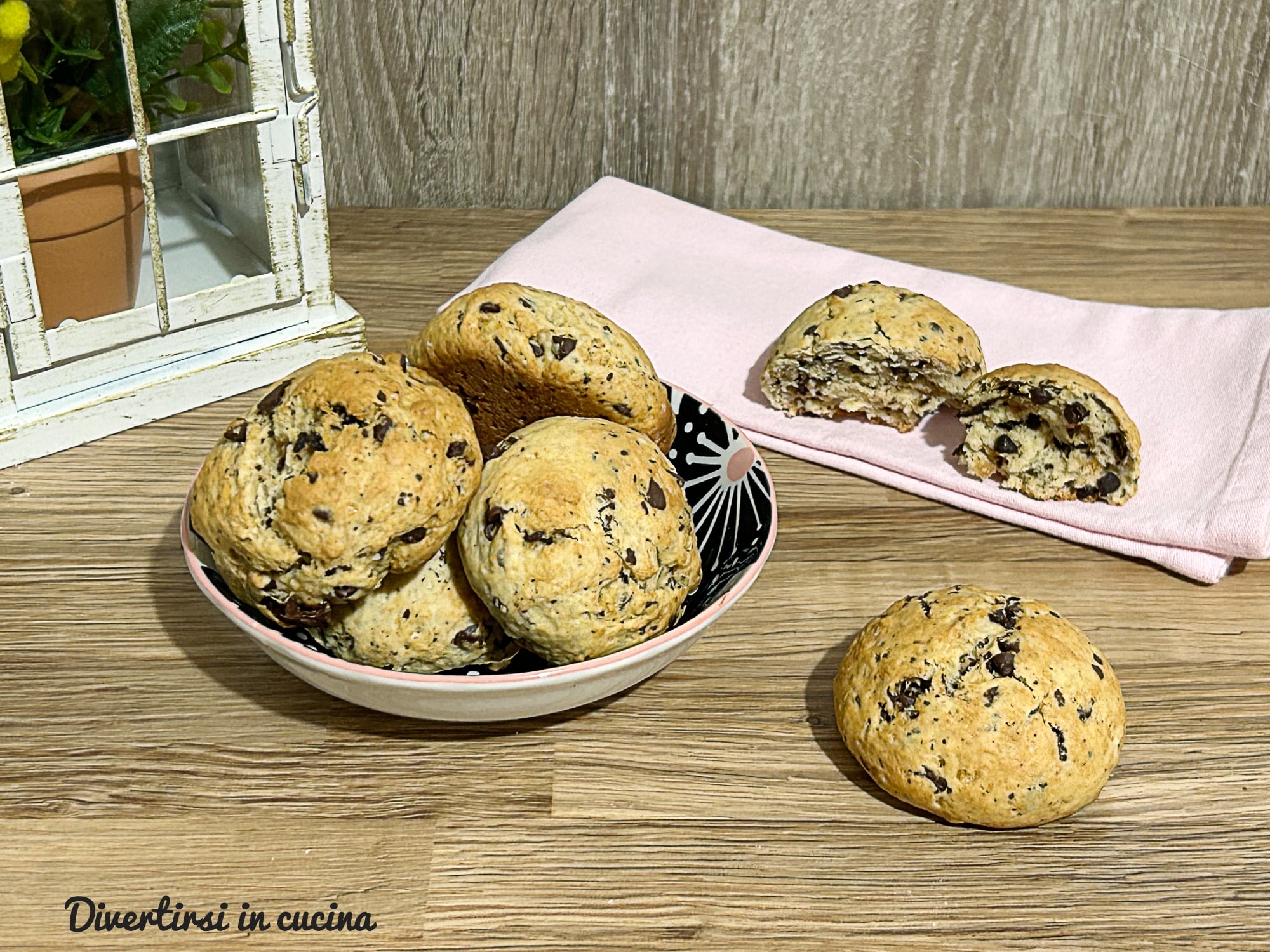 Ricottakoekjes en chocolade zonder boter