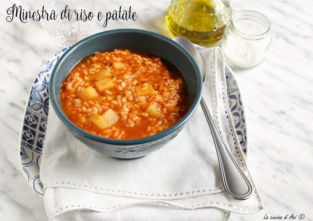 Rijst-en-aardappelsoep