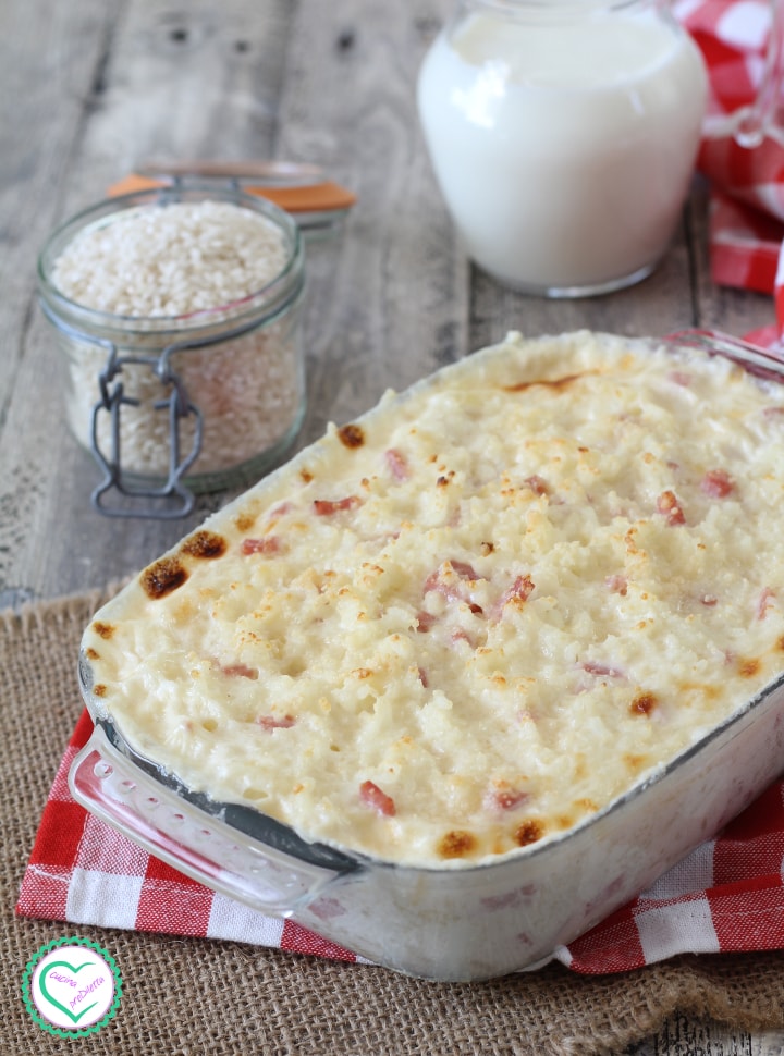 Rijst met melk uit de oven