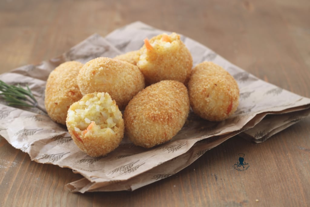 Rijstkroketten met zalm